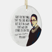 RBG vecht voor de dingen waar je om geeft Keramisch Ornament (Rechts)