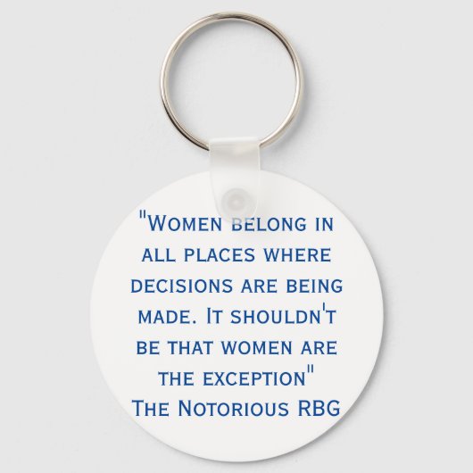 RBG-vrouwen behoren op alle plaatsen Sleutelhanger (Voorkant)