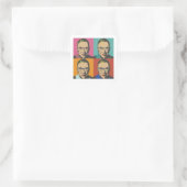 RBG Vrouwen, feministe, feministe, beruchte RBG Vierkante Sticker (Tas)