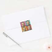 RBG Vrouwen, feministe, feministe, beruchte RBG Vierkante Sticker (Envelop)