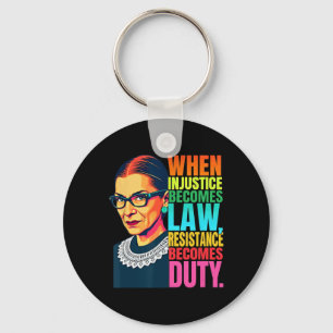 Rbg wanneer onrecht wet verzet wordt sleutelhanger