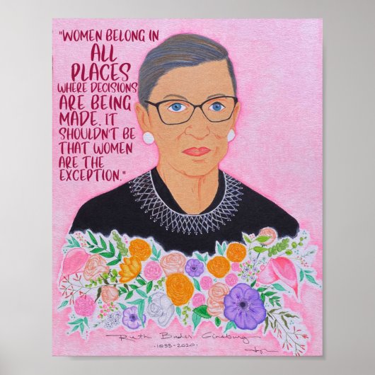 RBG "Women Belong" Poster (Voorkant)