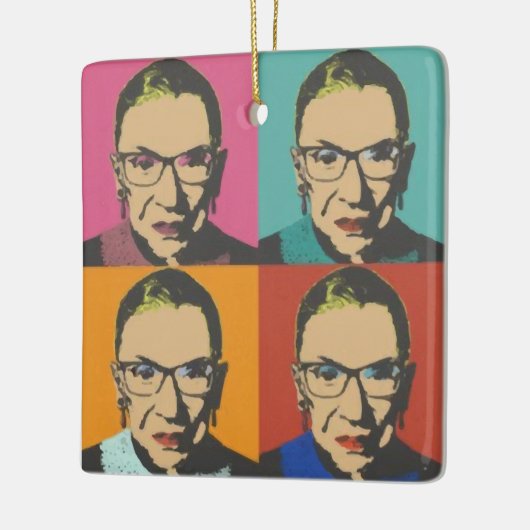 RBG Women's, beruchte RBG, Ruth Bader Ginsburg Keramisch Ornament (Links)