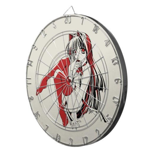 RBP, Neko de Sexy Anime Cat Girl Furry Dartbord (Voorkant Rechts)