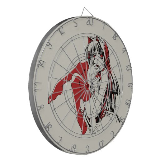 RBP, Neko de Sexy Anime Cat Girl Furry Dartbord (Voorkant Links)