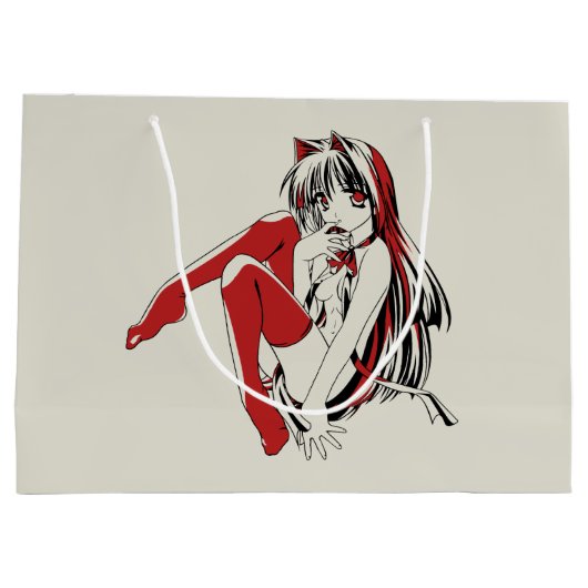 RBP, Neko de Sexy Anime Cat Girl Furry Groot Cadeauzakje (Achterkant)