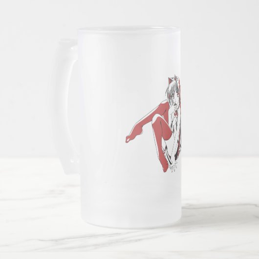 RBP, Neko de Sexy Anime Cat Girl Furry Matglas Bierpul (Voorkant links)