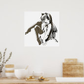 RBP, Neko de Sexy Anime Cat Girl Furry Poster (Keuken)