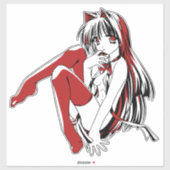 RBP, Neko de Sexy Anime Cat Girl Furry Sticker (Vel)