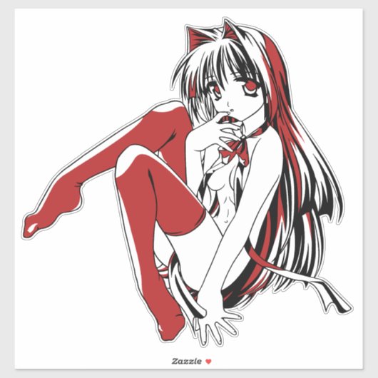 RBP, Neko de Sexy Anime Cat Girl Furry Sticker (Vel)