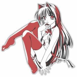 RBP, Neko de Sexy Anime Cat Girl Furry Sticker