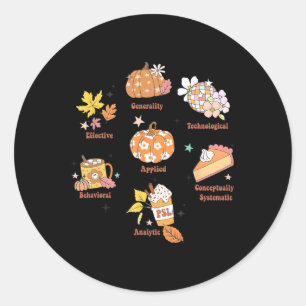 RBT Aby BCBY Pecs 7 Dimensies van Gedragstherapie Ronde Sticker