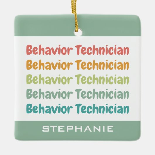 RBT-gedrag van de technicus van het gedrag Aangepa Keramisch Ornament (Voorkant)