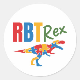 RBT Rex geregistreerd gedrag technicus ABA Ronde Sticker