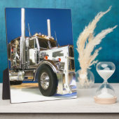 RC ADVENTURES - Chrome Hauler Semi Truck Fotoplaat (Zijkant)