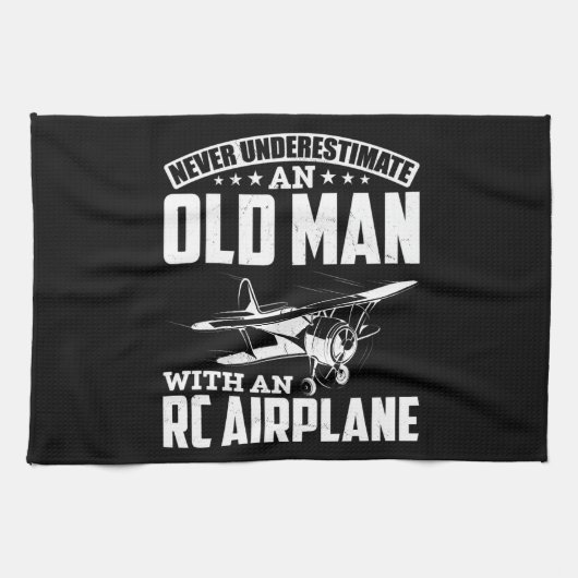 RC Aircraft Dad Funny Men RC Pilot Father Theedoek (Horizontaal)