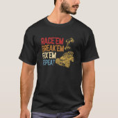RC Auto Afstandsbediening Racing Race'em Break'em T-shirt (Voorkant)