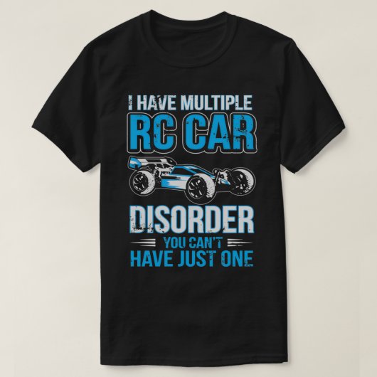 RC-auto die ik heb met een meervoudige RC-autoaand T-shirt (Design voorkant)