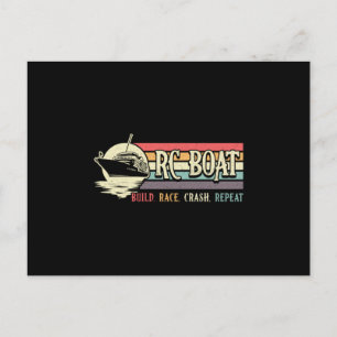 RC Boat Build Race Crash Herhaal Model RC Boats Briefkaart