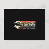 RC Boat Build Race Crash Herhaal Model RC Boats Briefkaart (Voorkant)