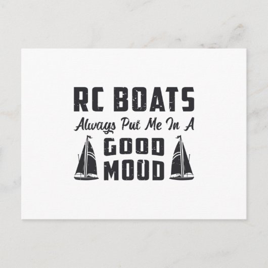 RC Boat zette me in een goed humeur radio model RC Briefkaart (Voorkant)