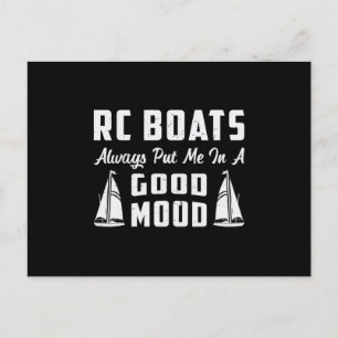 RC boot zette me in een goed humeur model grappige Briefkaart