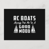 RC boot zette me in een goed humeur model grappige Briefkaart (Voorkant)
