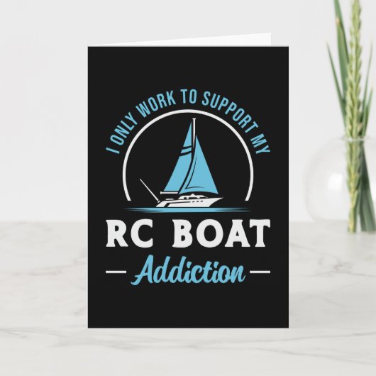 RC Bootverslaving Afstandsbediening Model Grappige Kaart (Voorkant)