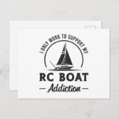 RC Bootverslaving Remote Model Radio RC Boats Briefkaart (Voorkant / Achterkant)