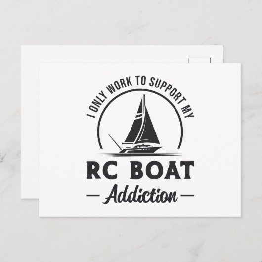 RC Bootverslaving Remote Model Radio RC Boats Briefkaart (Voorkant / Achterkant)