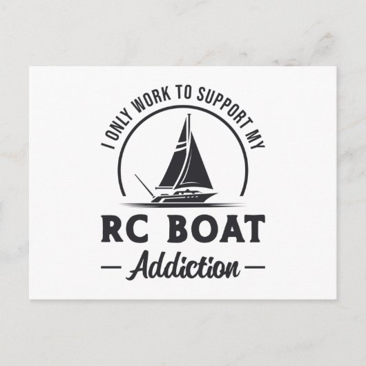 RC Bootverslaving Remote Model Radio RC Boats Briefkaart (Voorkant)