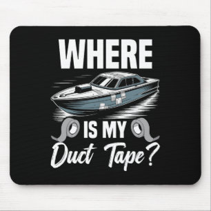Rc-boten Afstandsbediening Boot Cruise Duct Tape R Muismat