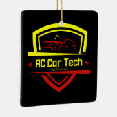 RC Car Tech-kerstversiering Keramisch Ornament (Rechts)