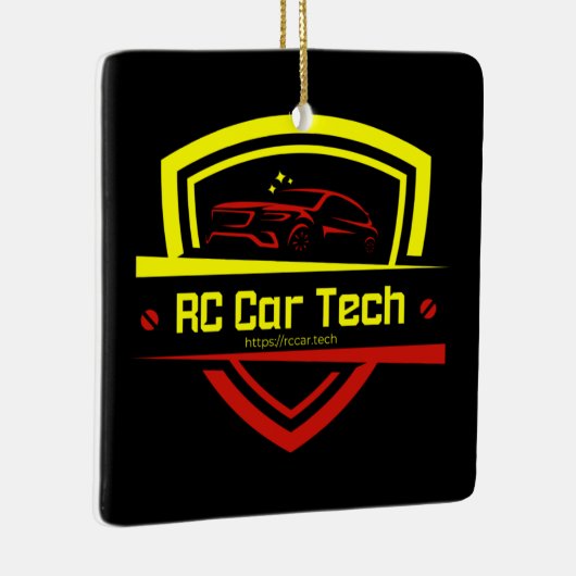 RC Car Tech-kerstversiering Keramisch Ornament (Rechts)