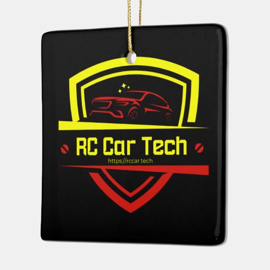 RC Car Tech-kerstversiering Keramisch Ornament (Links)
