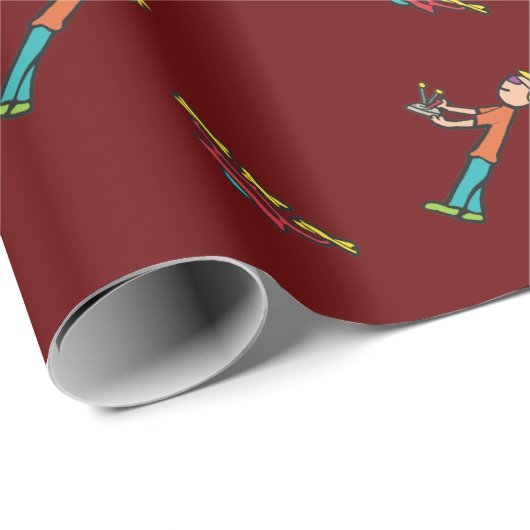 RC Drone Flying Cadeaupapier (Rol Hoek)