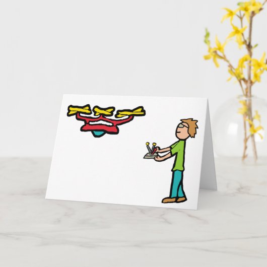 RC Drone Flying Kaart (Gele Bloem)