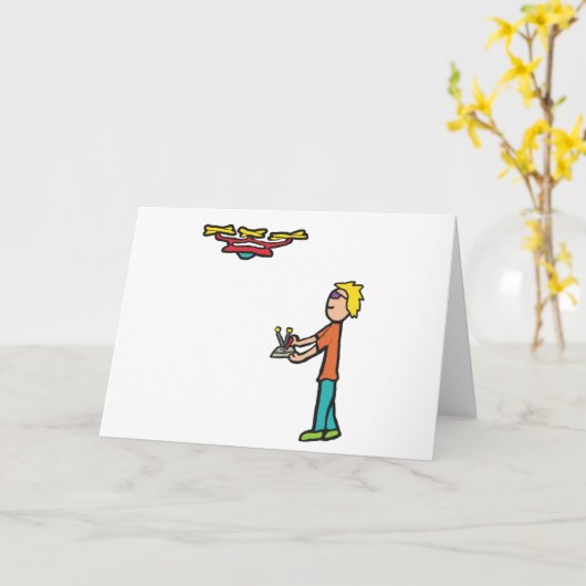 RC Drone Flying Kaart (Gele Bloem)