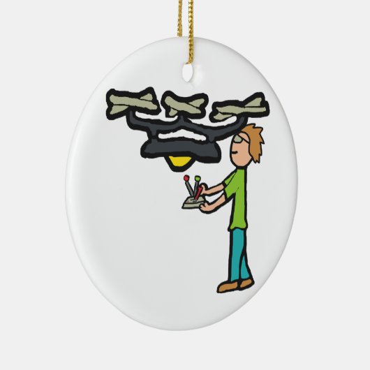 RC Drone Flying Keramisch Ornament (Rechts)