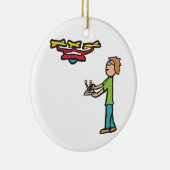 RC Drone Flying Keramisch Ornament (Rechts)