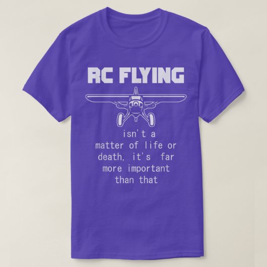 RC Flying Radio Control Airplane Remote Control T-shirt (Design voorkant)