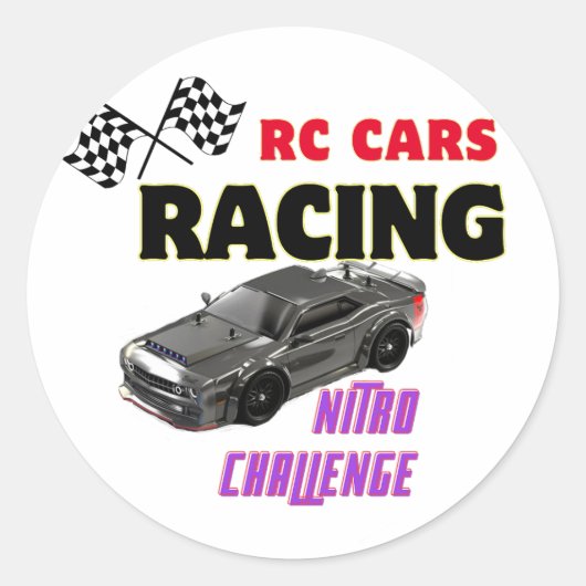 RC Gift - Afstandsbediening RC Auto sticker (Voorkant)