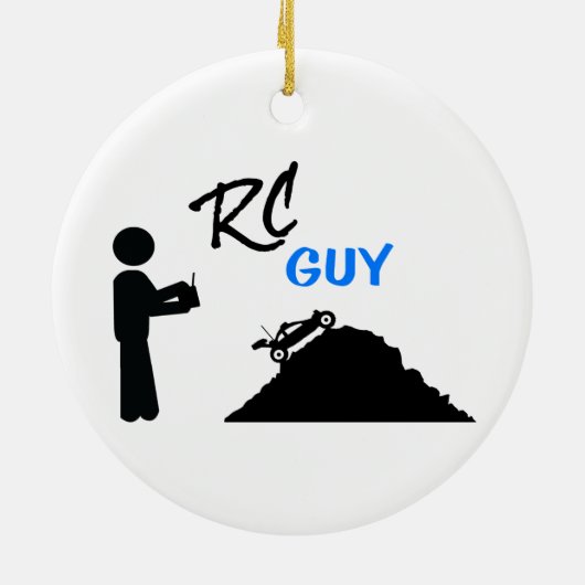 RC Guy Keramisch Ornament (Achterkant)