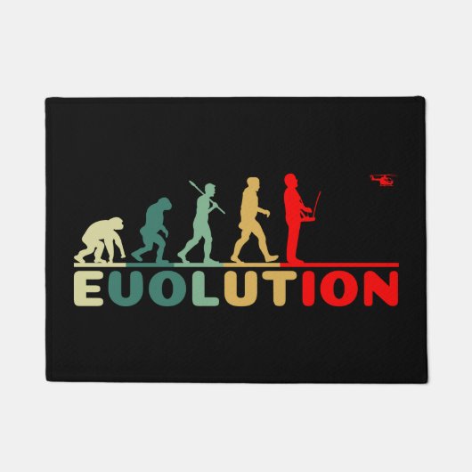 RC Helikopter afstandsbediening vliegend evolutie Deurmat (Voorkant)