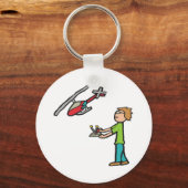 RC Helikopter Vliegen Sleutelhanger (Achterkant)