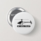 RC-helikopterpiloot Ronde Button 5,7 Cm (Voorkant /achterkant)