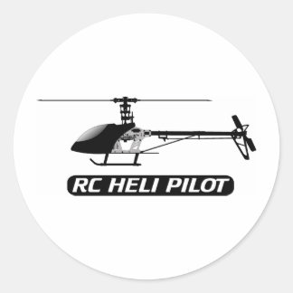 RC-helikopterpiloot Ronde Sticker