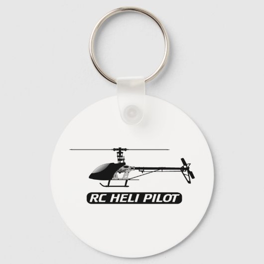 RC-helikopterpiloot Sleutelhanger (Voorkant)