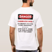 RC Helikopterveiligheid T-shirt (Achterkant)