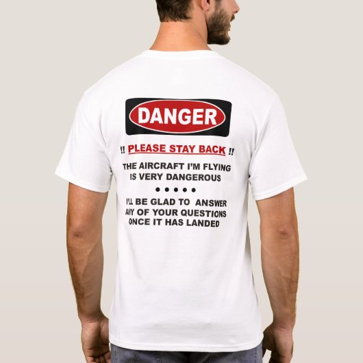 RC Helikopterveiligheid T-shirt (Achterkant)